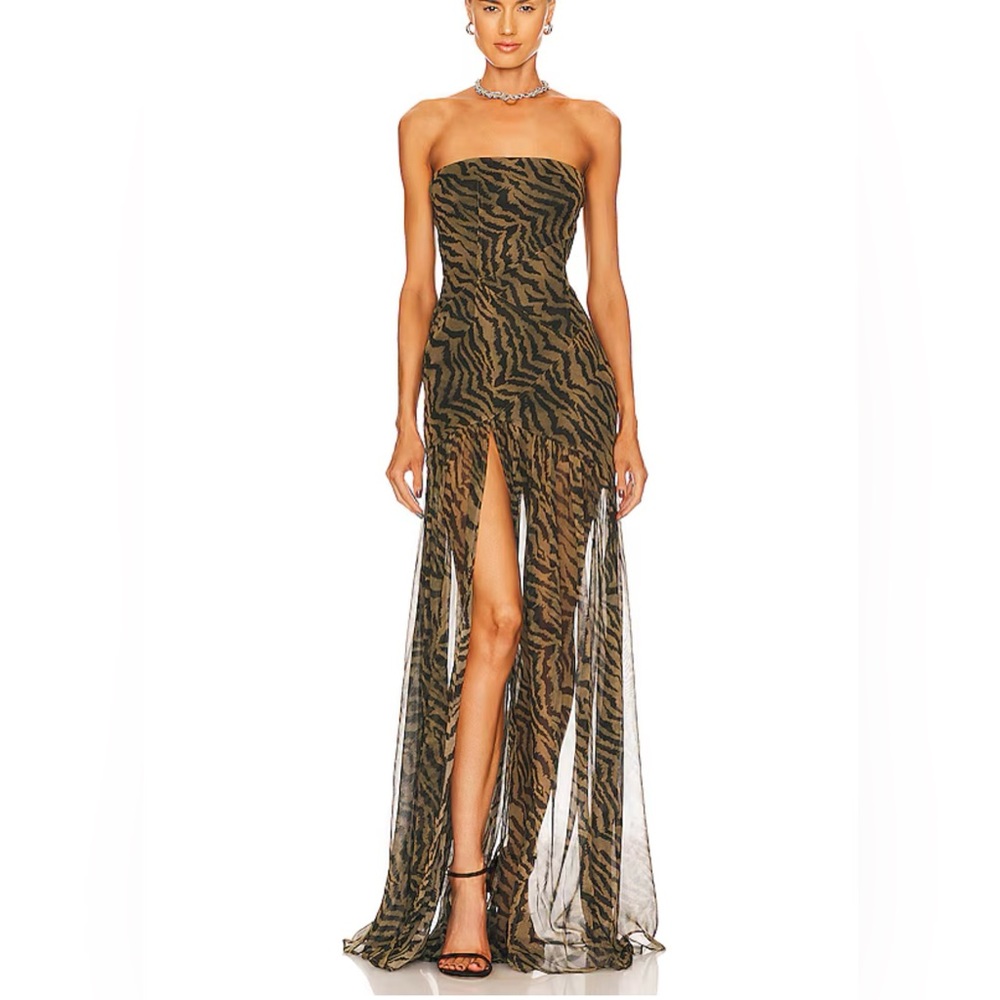 retrofete Nicole Dress in Tiger Stripe